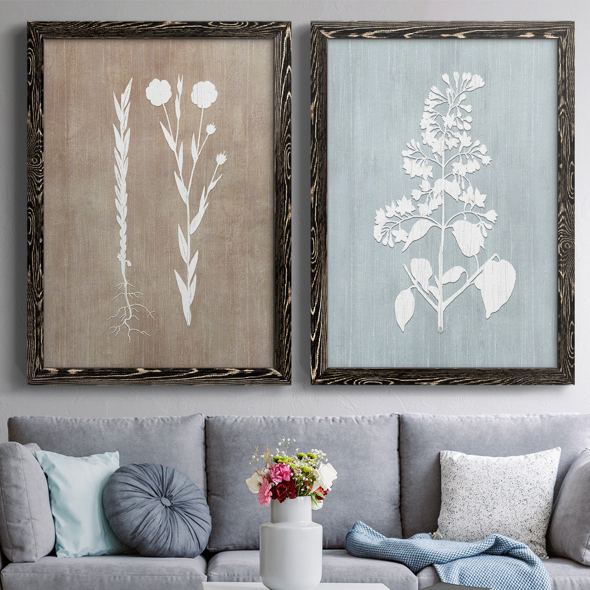 Botany Beauty III - Premium Framed Canvas 2 Piece Set - Ready to Hang