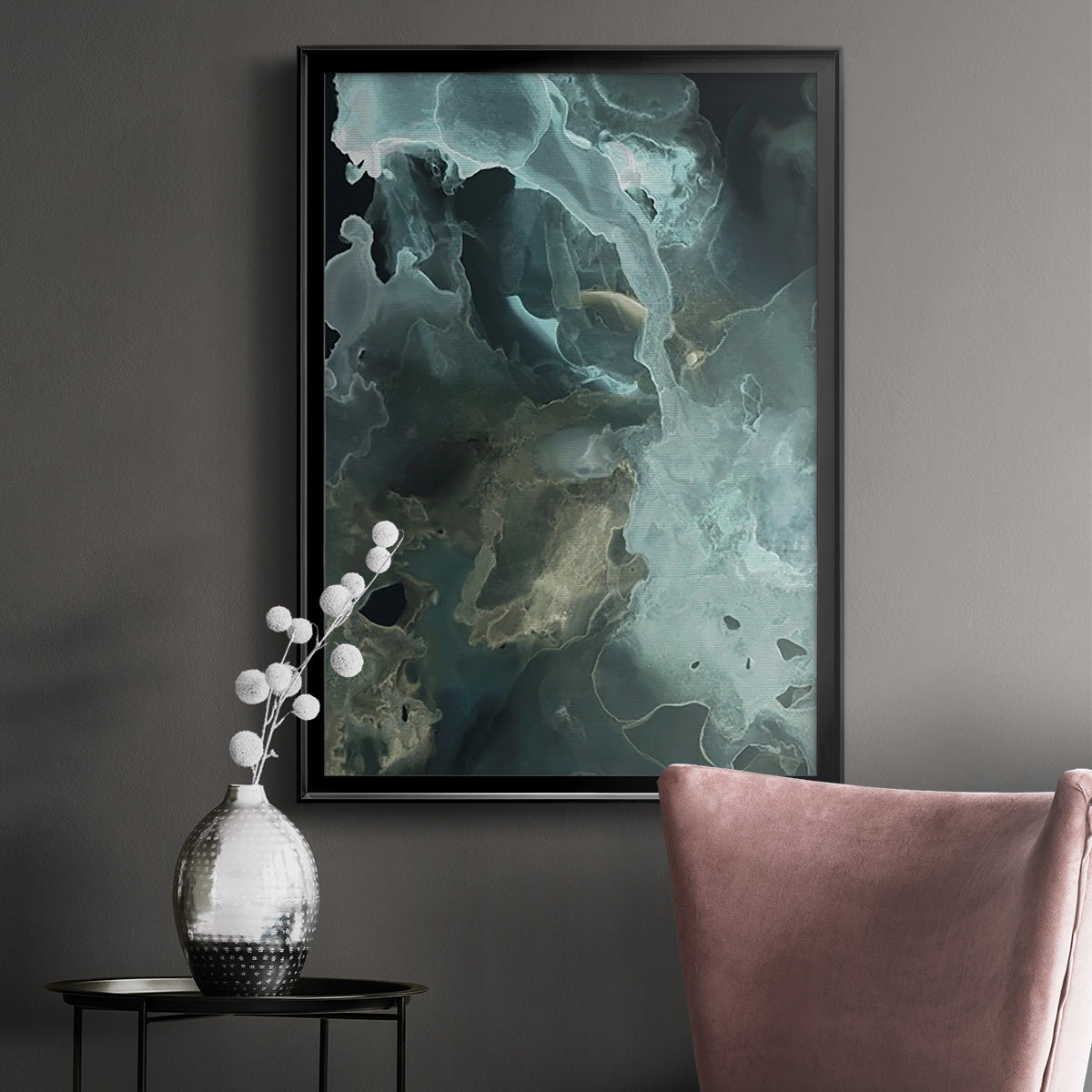 Gilded Spector II - Modern Framed Canvas Print