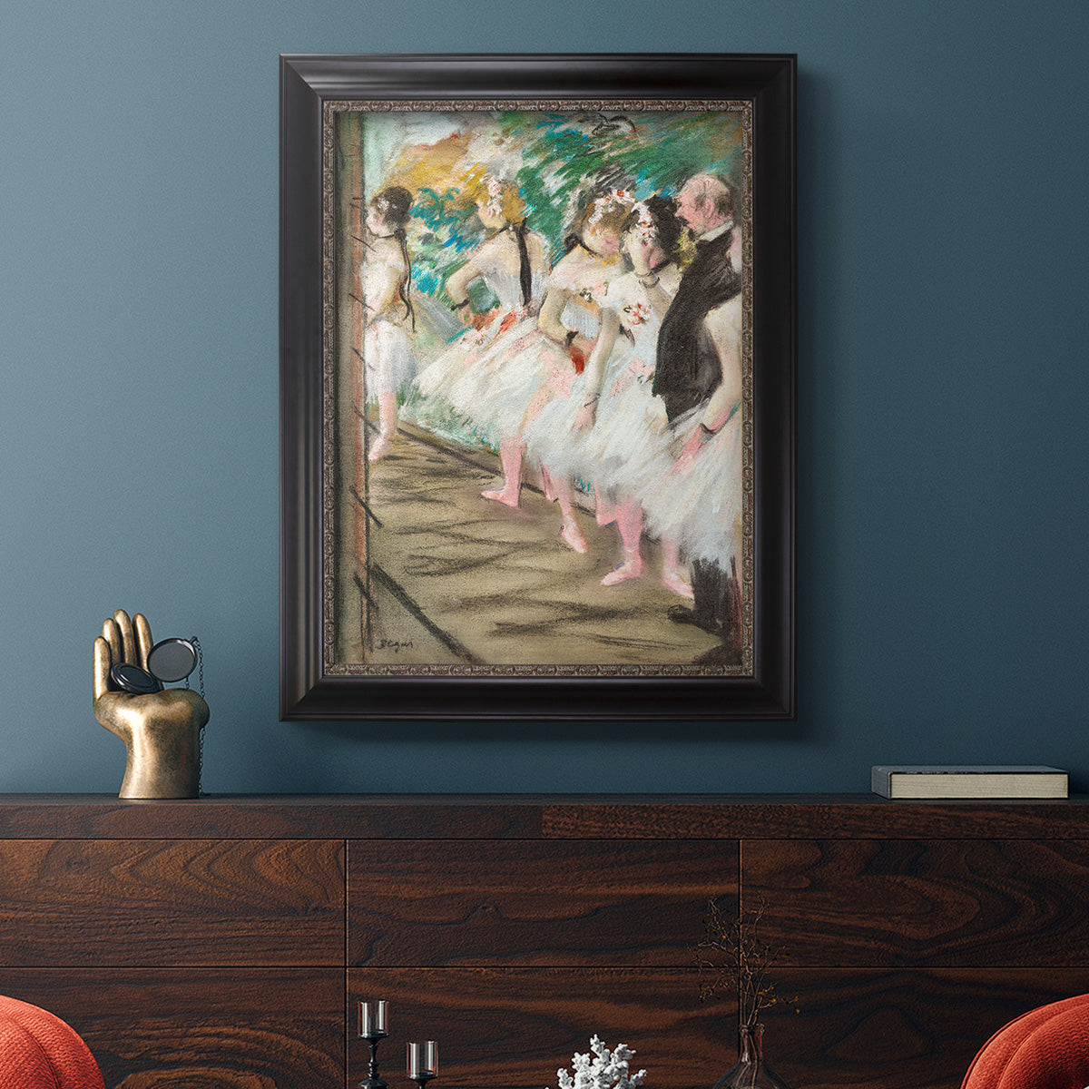 The Ballet, 1880 - Ornate Framed Canvas Print