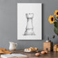 Chess Piece Study V Premium Gallery Wrapped Canvas - Ready to Hang