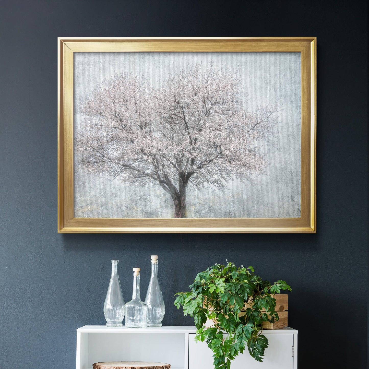 A Feel of Spring II - Modern Framed Canvas Print