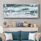 Misty Waves II - Floater Framed Canvas Print