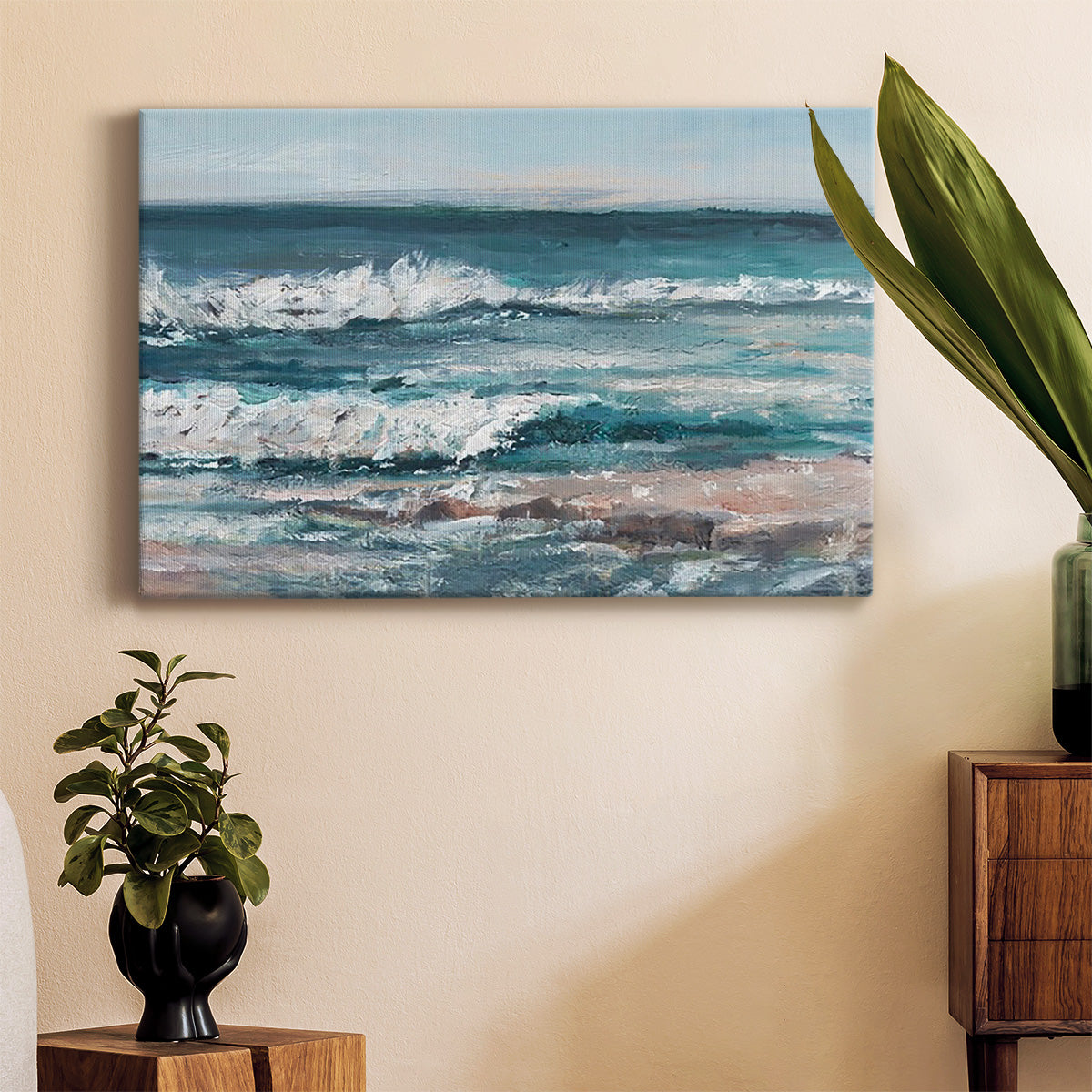 Ocean Breakers I Premium Gallery Wrapped Canvas - Ready to Hang