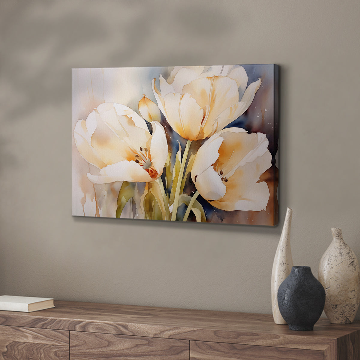 Floral Watercolor XXVII - Canvas Art Print