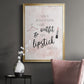 Outfit and Lipstick - Modern Framed Canvas Print