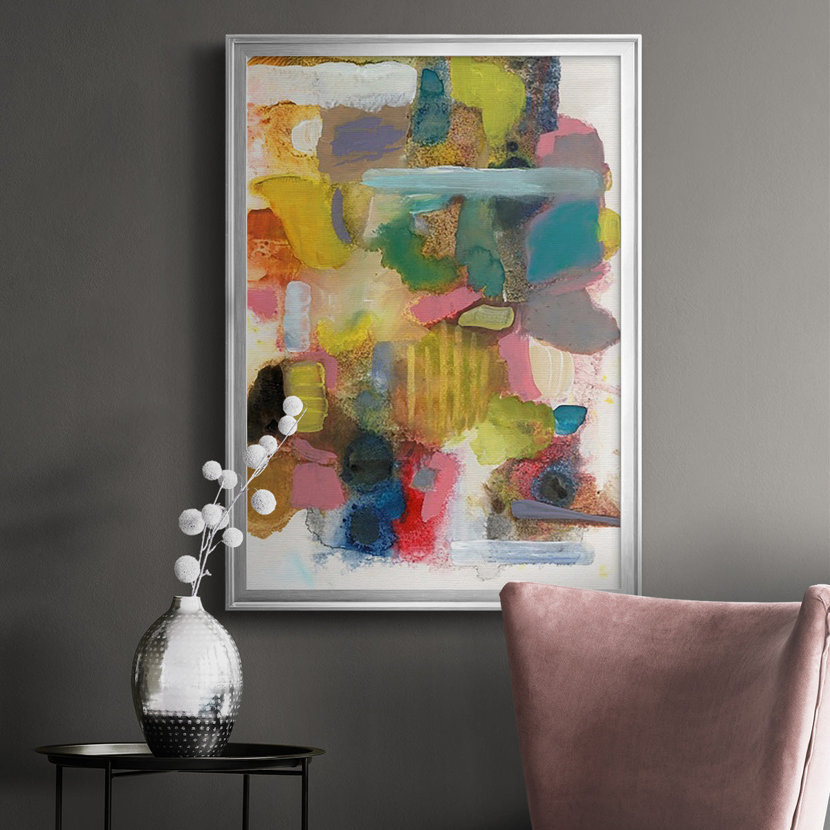 Everything at Once II - Modern Framed Canvas Print