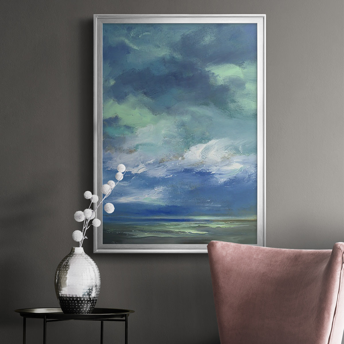 Island Morning - Modern Framed Canvas Print