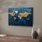 Impasto Map - Canvas Art Print