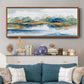 Blue Serenity - Floater Framed Canvas Print