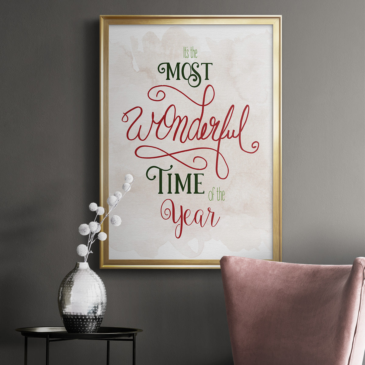 Wonderful Time of the Year - Modern Framed Canvas Print