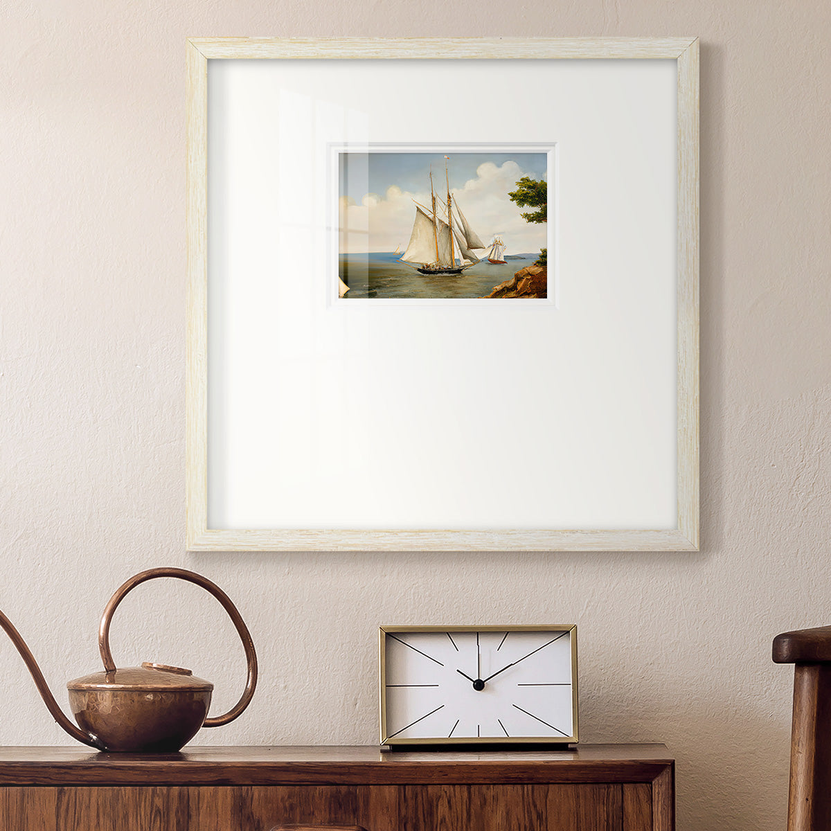 Little Sail Premium Framed Print Double Matboard