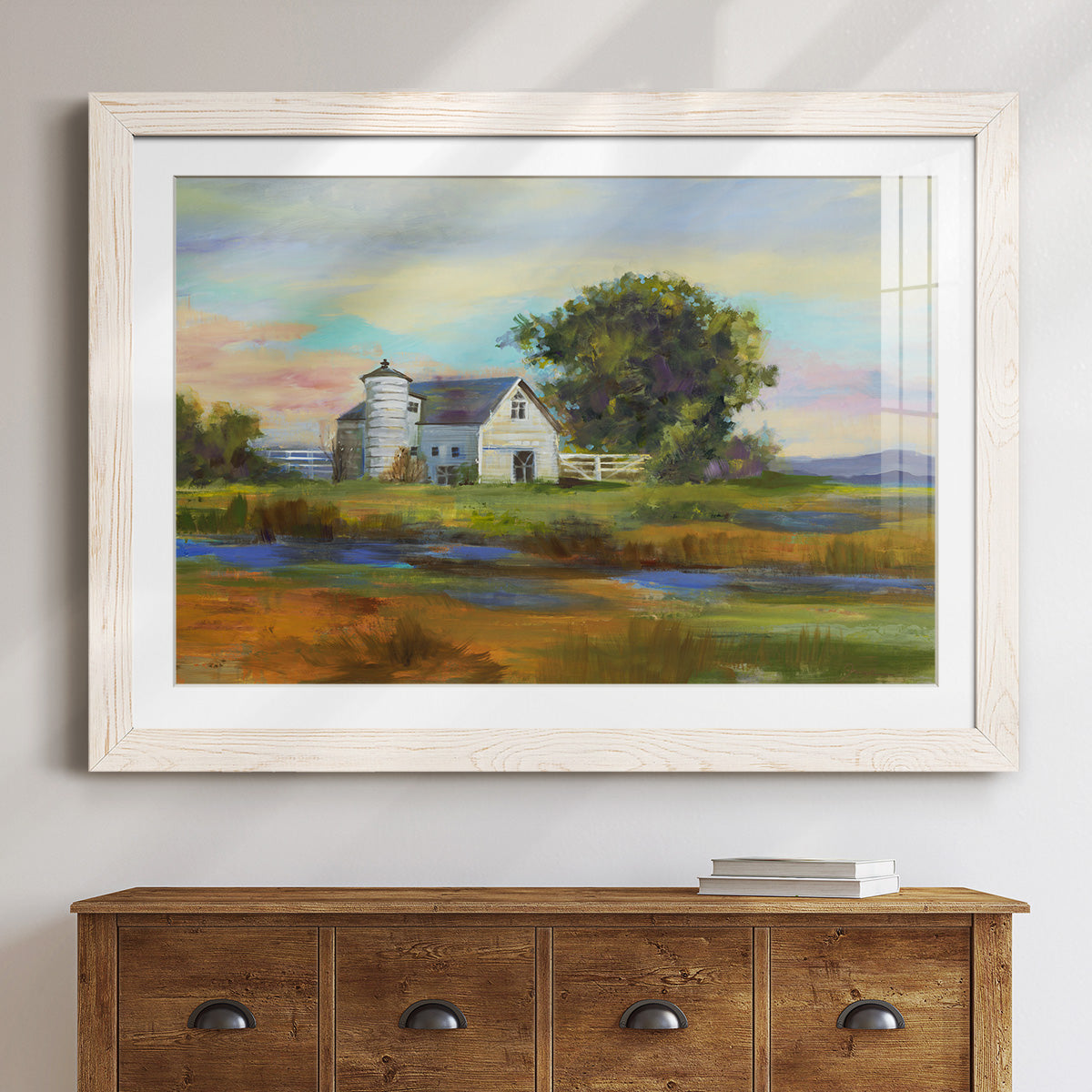 Down By The Barn - Barnwood Framed Art Print