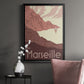 French Coast I - Modern Framed Canvas Print