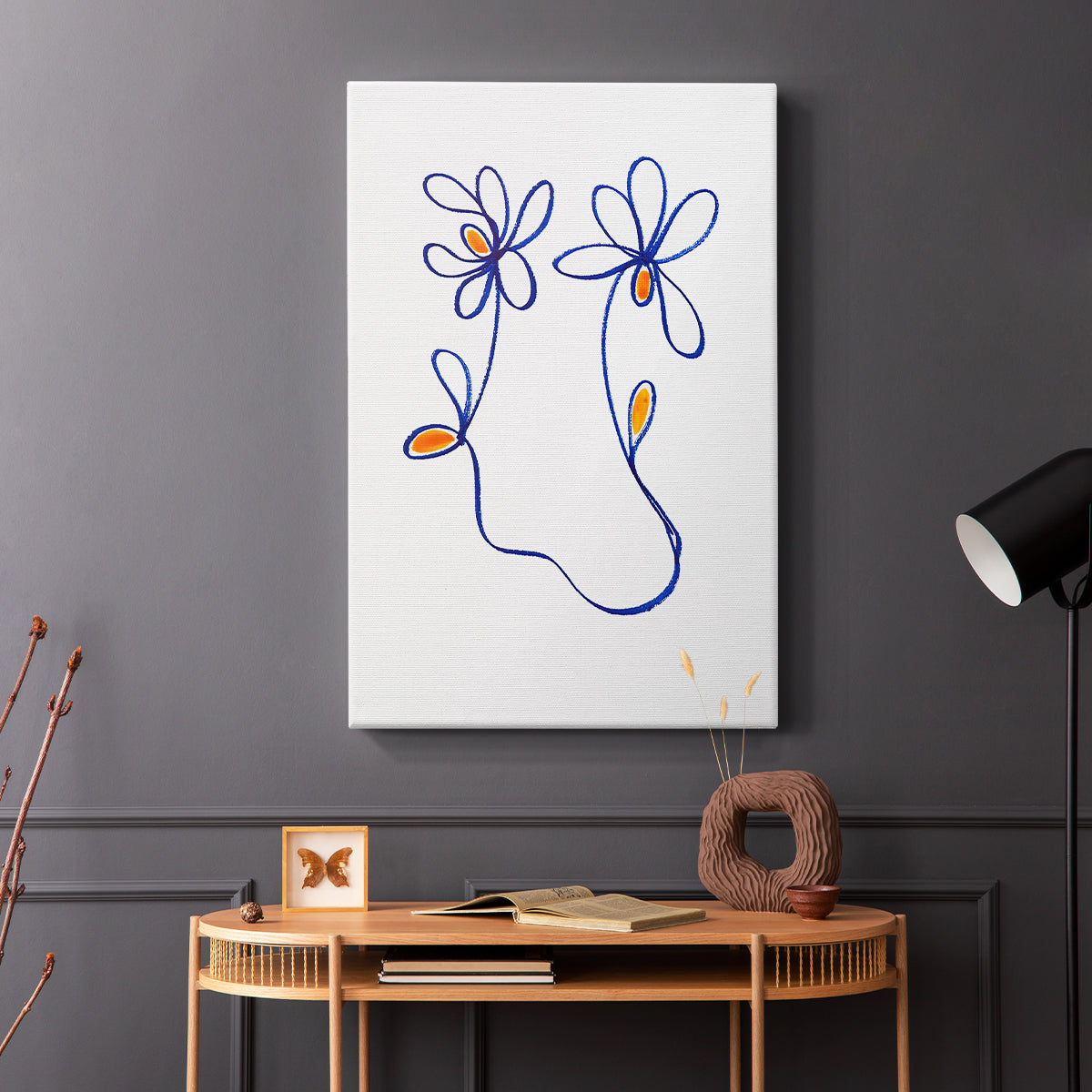 Wobbly Blooms IV - Canvas Art Print