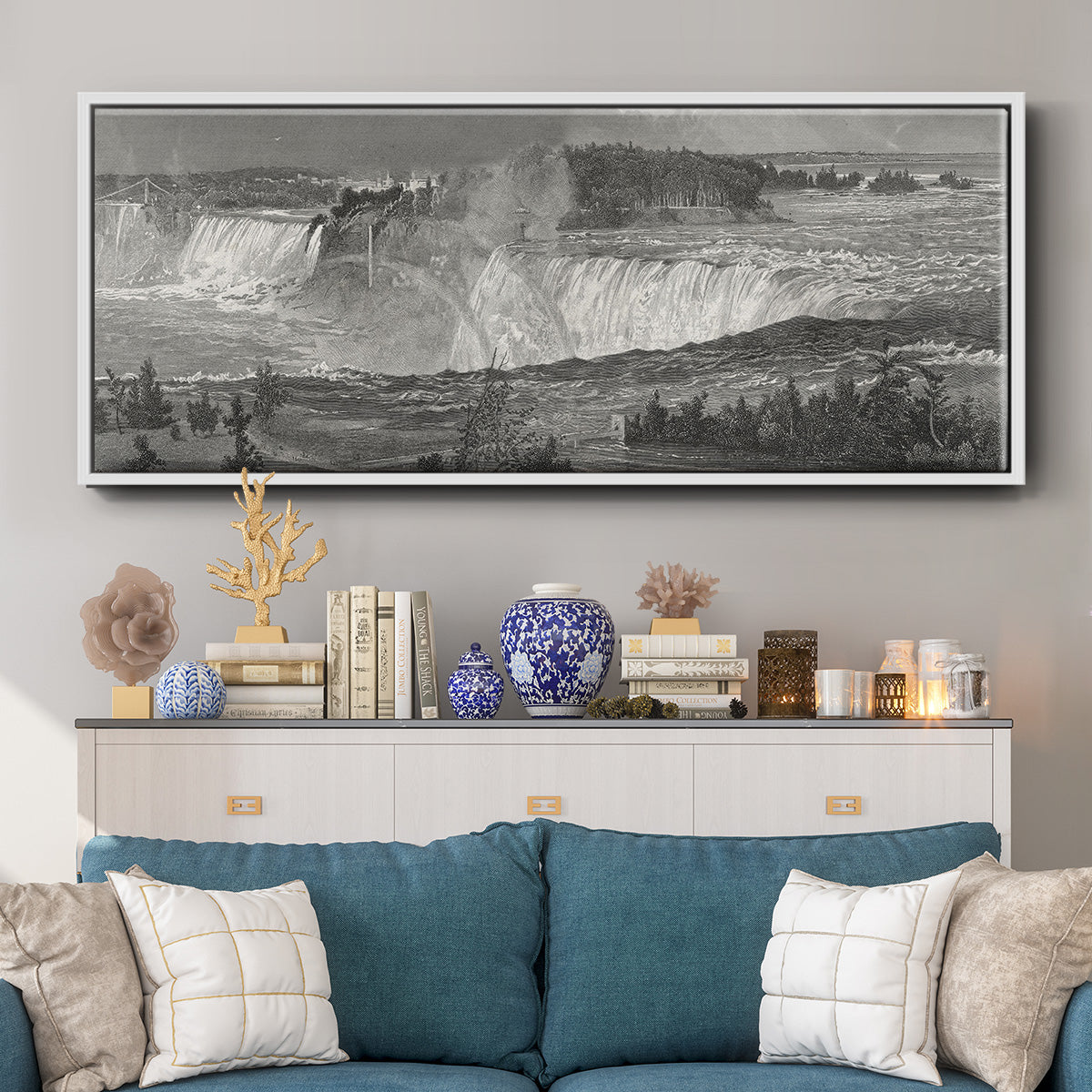 Niagara - Floater Framed Canvas Print