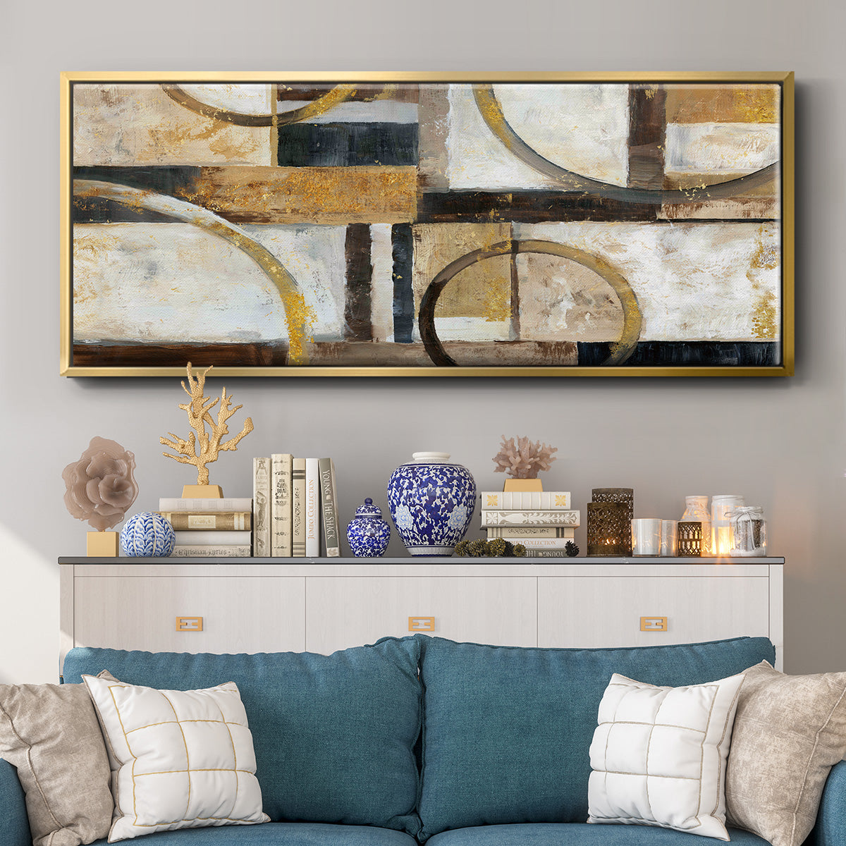 Interplay - Floater Framed Canvas Print