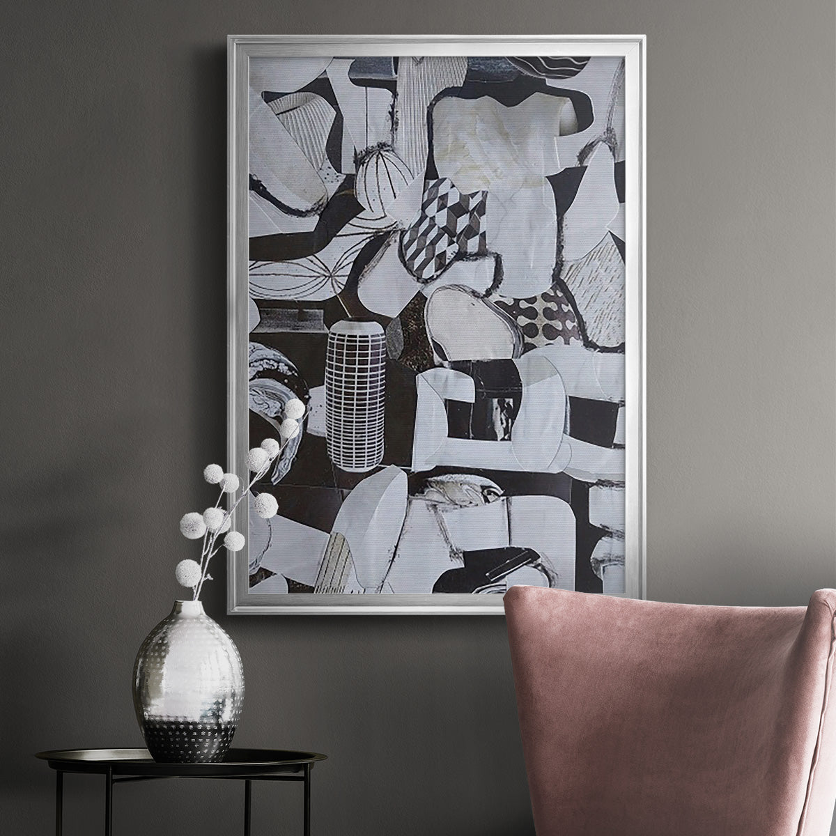 Beverlywood City Forms - Modern Framed Canvas Print