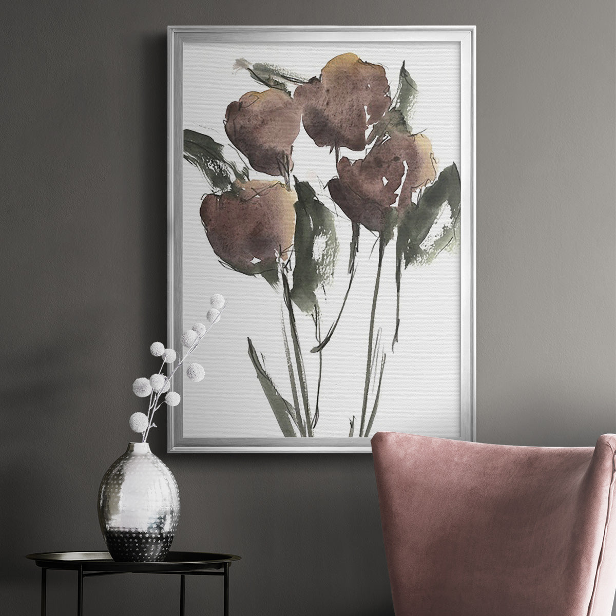 Growing Wild II - Modern Framed Canvas Print
