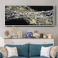 Mistral III in Black - Floater Framed Canvas Print