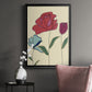 Colored Floral I - Modern Framed Canvas Print