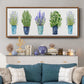 Herbs In A Row - Floater Framed Canvas Print