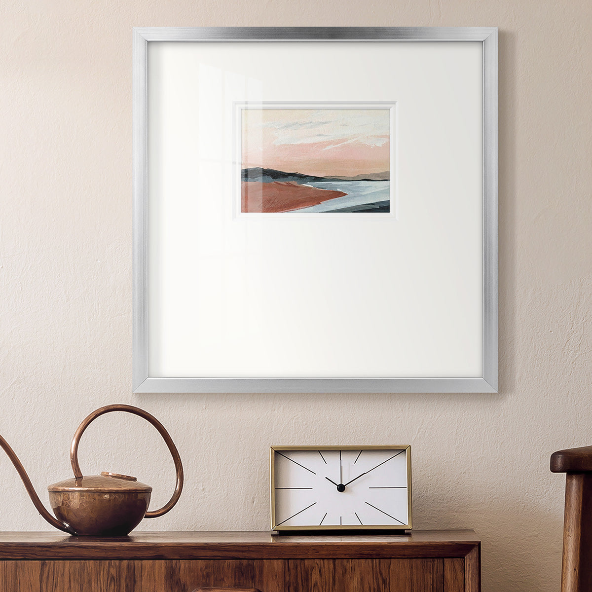 Paynes Coast I Premium Framed Print Double Matboard