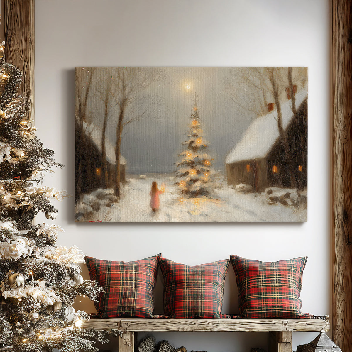 Candle of Warm Lantern Serenade - Canvas Art Print