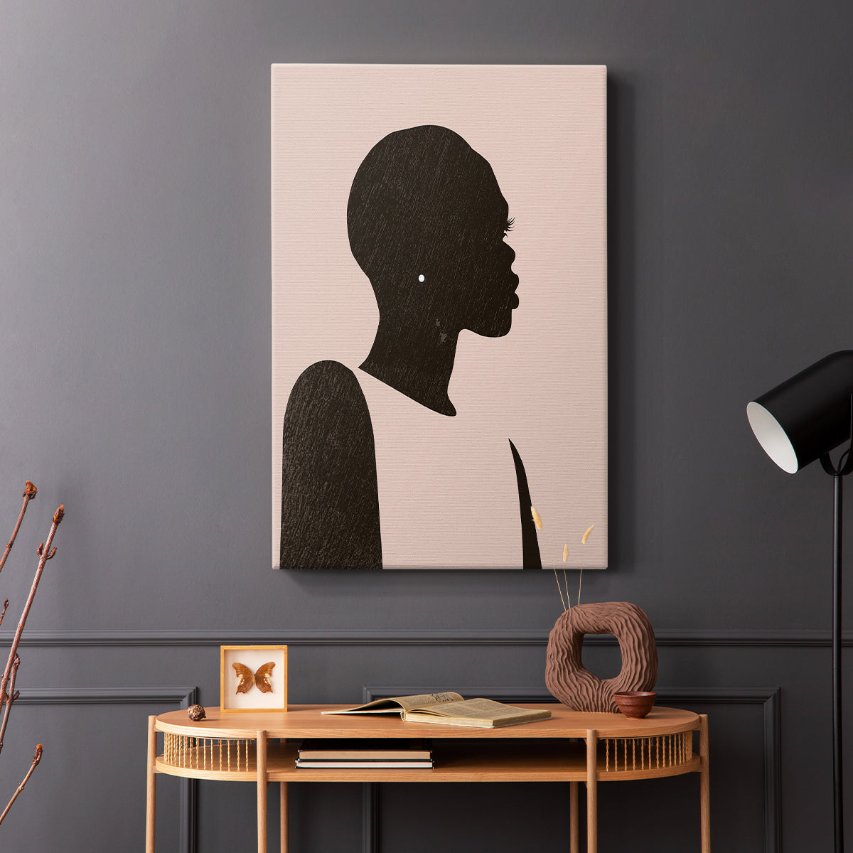 Pink Silhouette II - Canvas Art Print