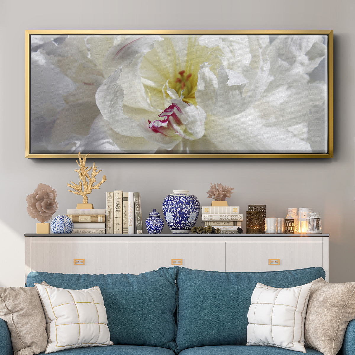 Breathless V - Floater Framed Canvas Print