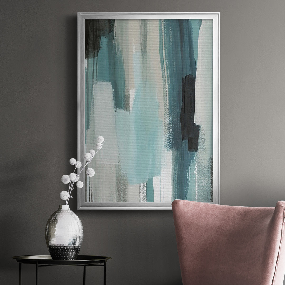 Scribe Shore II - Modern Framed Canvas Print