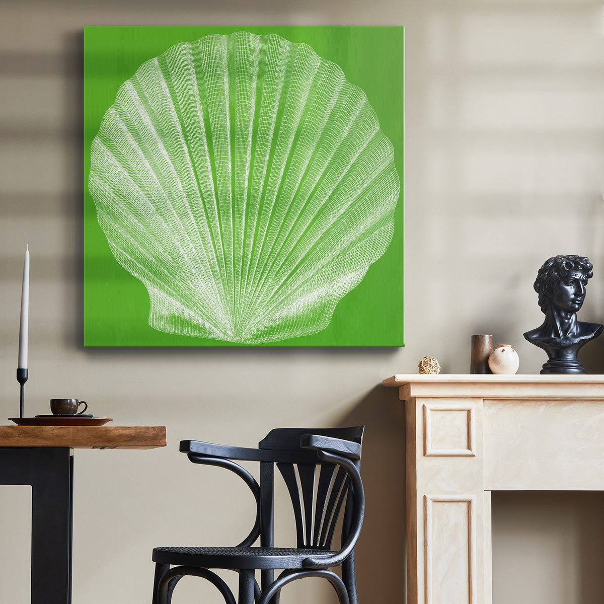 Saturated Shell II - Canvas Art Print