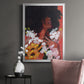 Through the Flowers II - Modern Framed Canvas Print