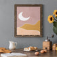 Sedona Moon - Barnwood Framed Canvas Print