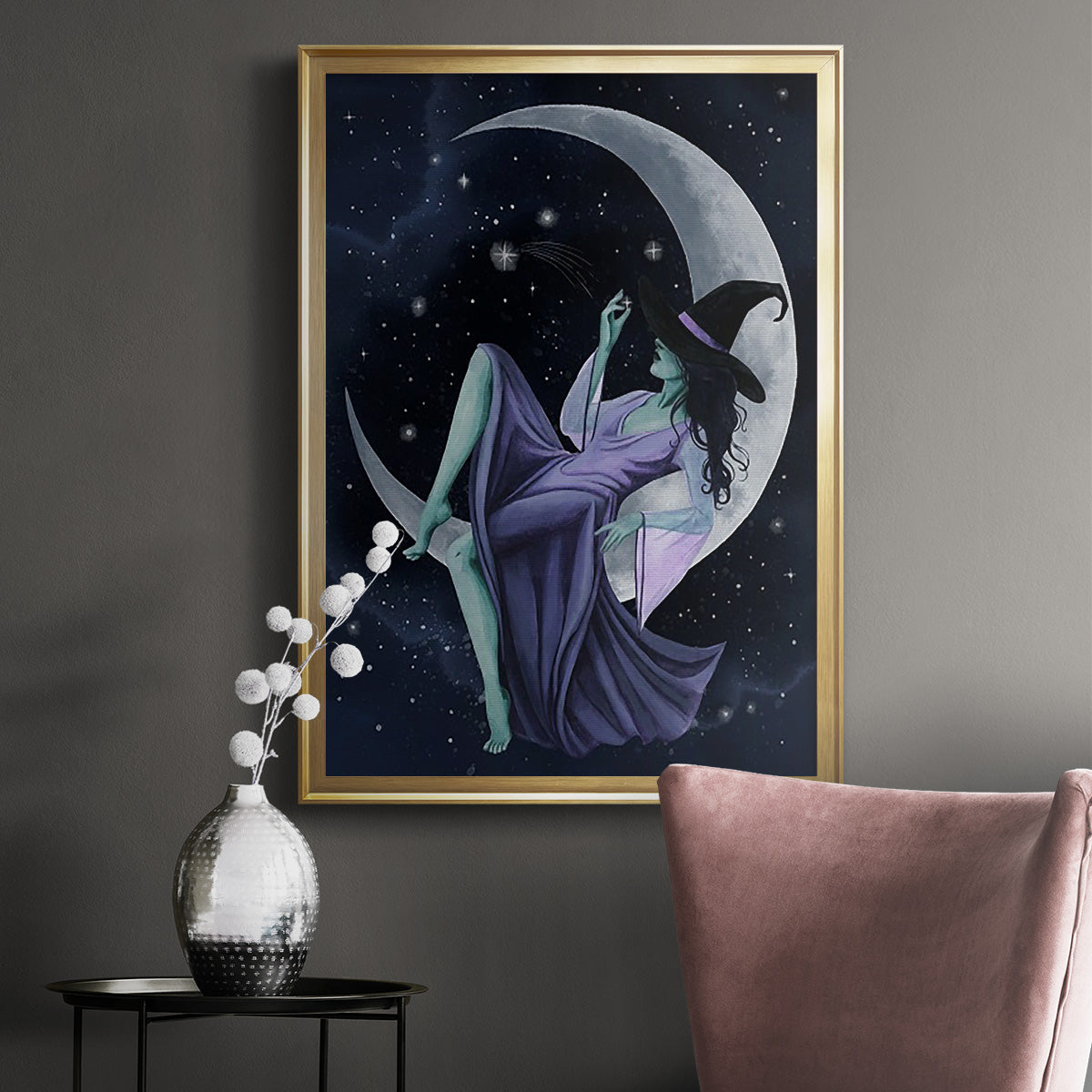 Star Sorceress I - Modern Framed Canvas Print