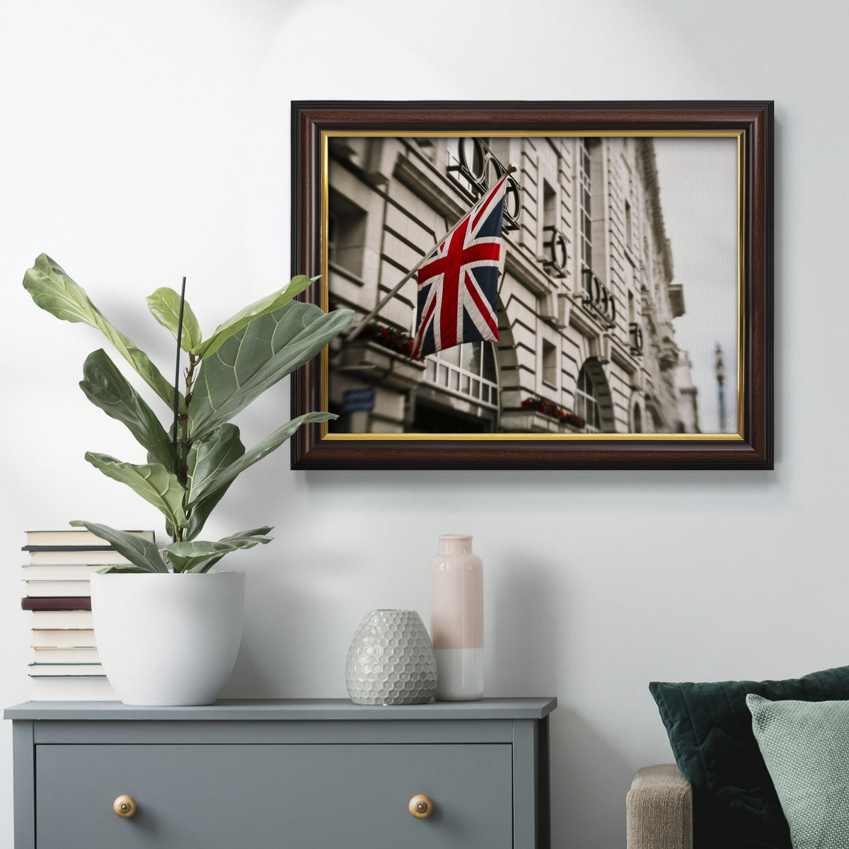 London Scene II Premium Framed Canvas- Ready to Hang