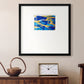 Blue and Gold Abstrat I Premium Framed Print Double Matboard