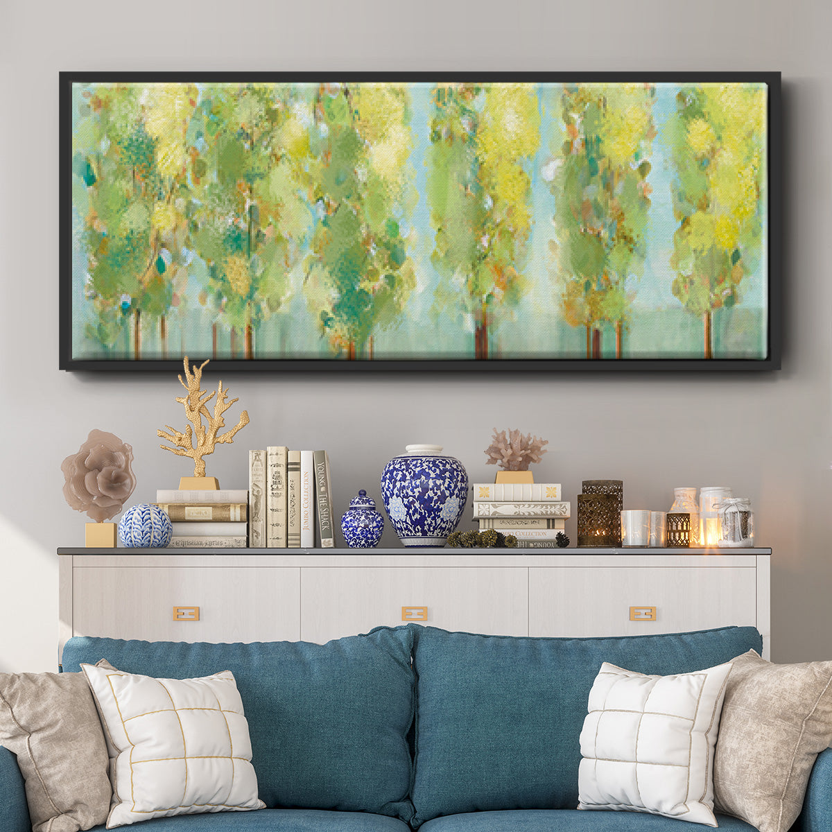 Turnwood - Floater Framed Canvas Print