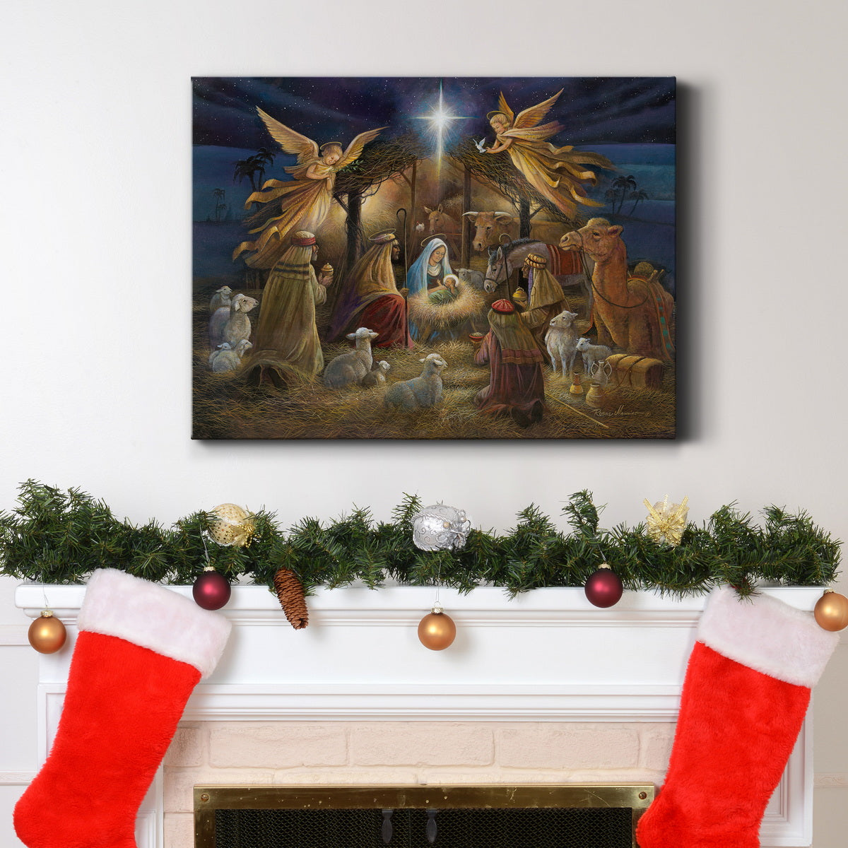 Nativity - Premium Gallery Wrapped Canvas  - Ready to Hang