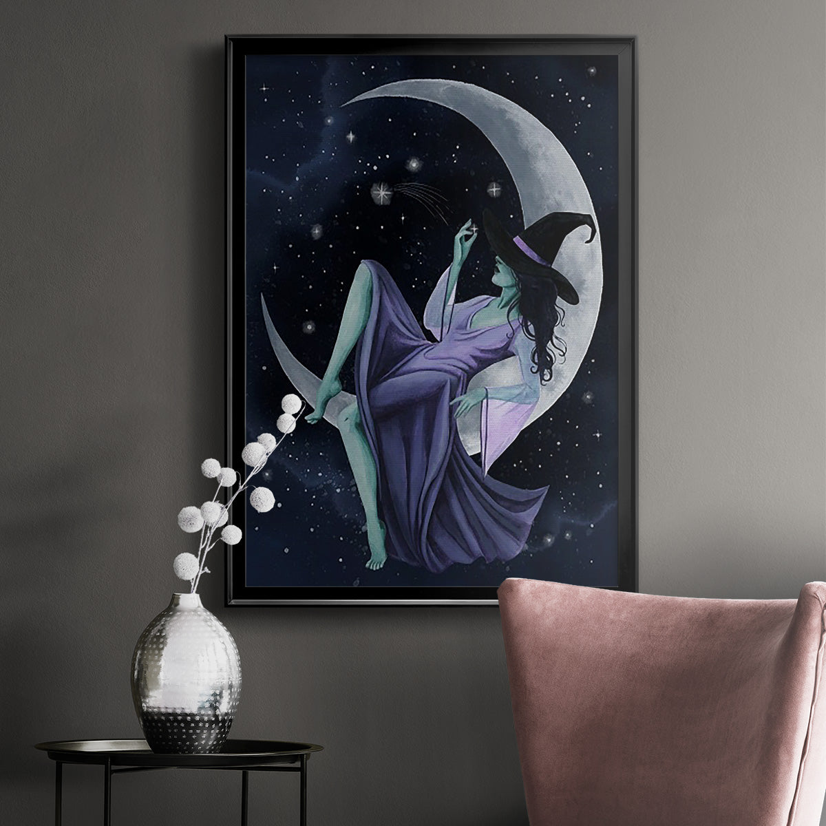 Star Sorceress I - Modern Framed Canvas Print