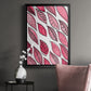 Patterned Leaf Shapes III - Modern Framed Canvas Print