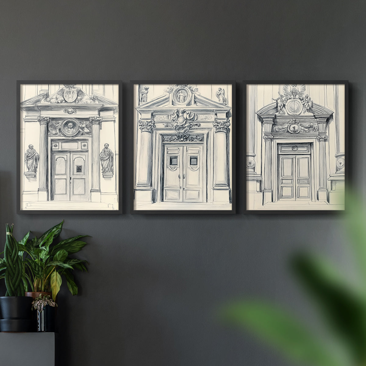 Landscape Study Series V - Restickable Framed Art Set