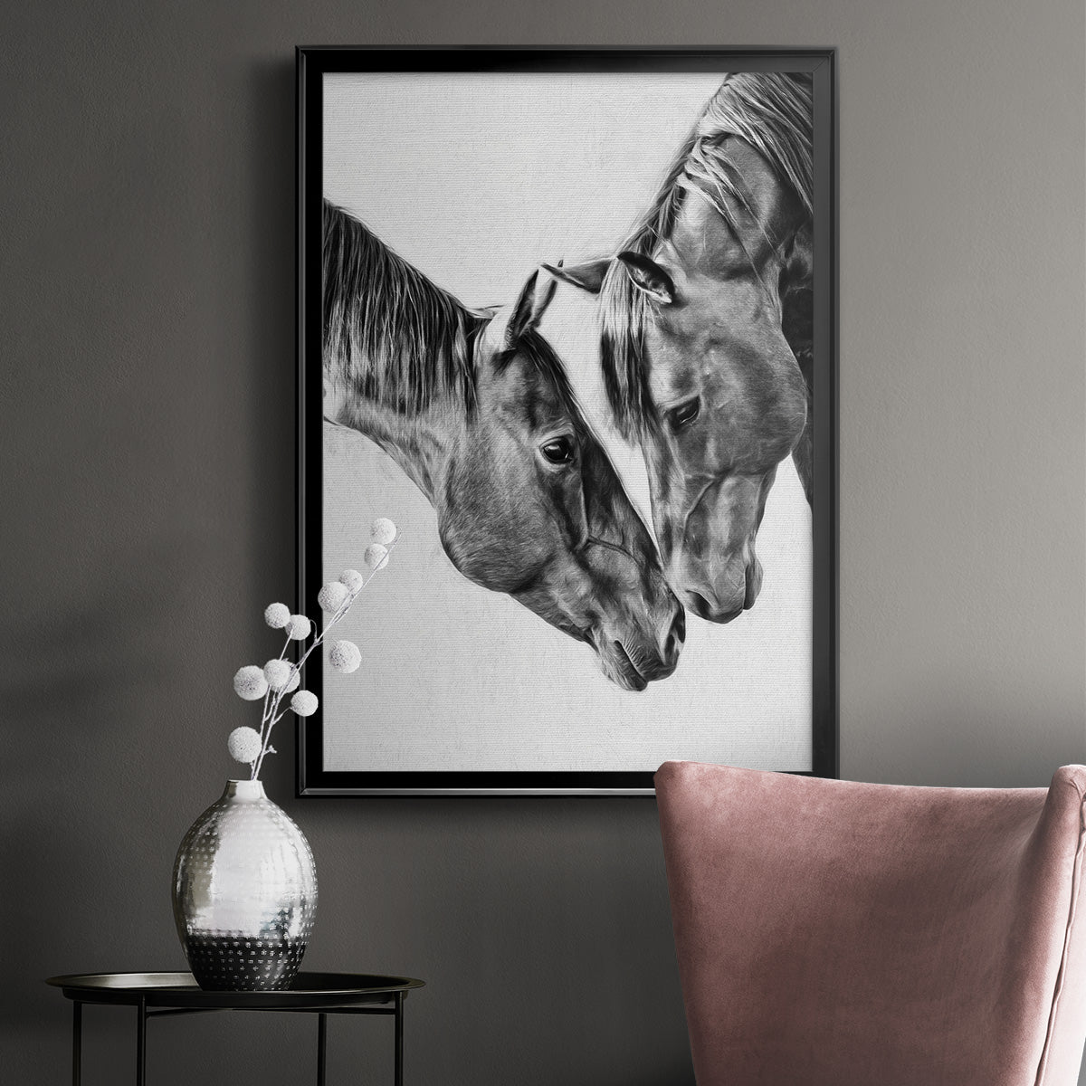 Equine Portrait VI - Modern Framed Canvas Print