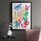 Bold Brushstroke Blooms I - Modern Framed Canvas Print