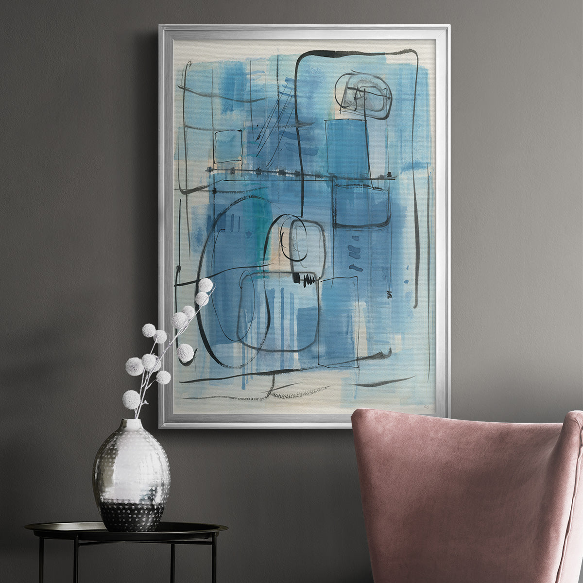 Amalfi Holiday - Modern Framed Canvas Print