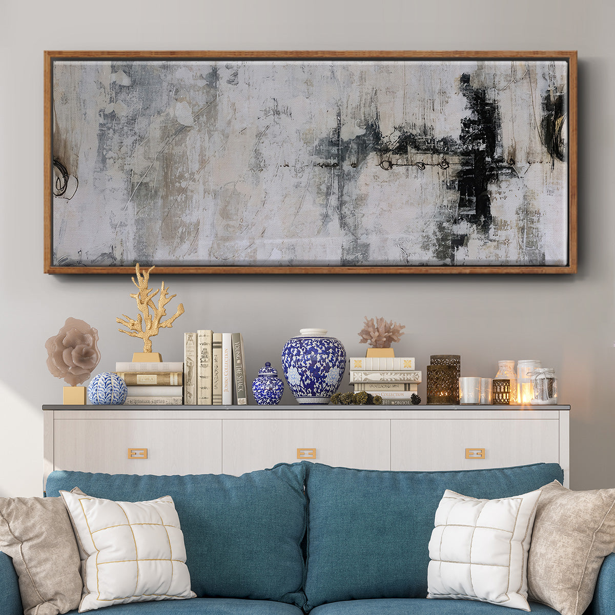 Icarus - Floater Framed Canvas Print