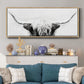 Longhorn - Floater Framed Canvas Print