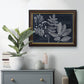 Foliage on Navy V Premium Framed Canvas- Ready to Hang