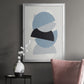 Shapely Blues I - Modern Framed Canvas Print