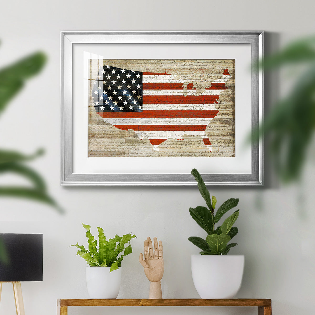 American Flag Premium Framed Print - Ready to Hang