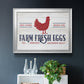 Farm Fresh Eggs Premium Classic Framed Canvas - Ready to Hang